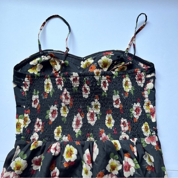 American Eagle AEO Dress Sweetheart  Floral Cottagecore Rodeo Pockets Boho Sz 6 - Picture 14 of 16